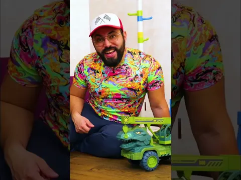 Dinosaurios gigantes y monster trucks 🦖🚛