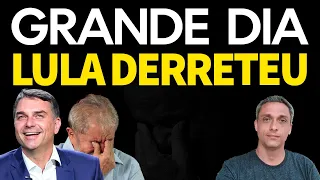 GRANDE DIA! Flávio Bolsonaro passa LULA em duas pesquisas e LULA derrete