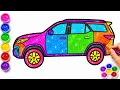 Let s Draw a Fortuner Car For Kids Step by Step Drawing Coloring Page Tutorial for kids
