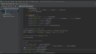 Python Grading System Class