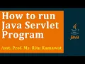 How to run Servlet program JAVA TomCat BCA MCA M scIT