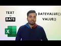 How to Convert Text to Date in Excel Text to Date using DATEVALUE and VALUE Functions
