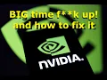 NVIDIA driver issue and how to fix 2025