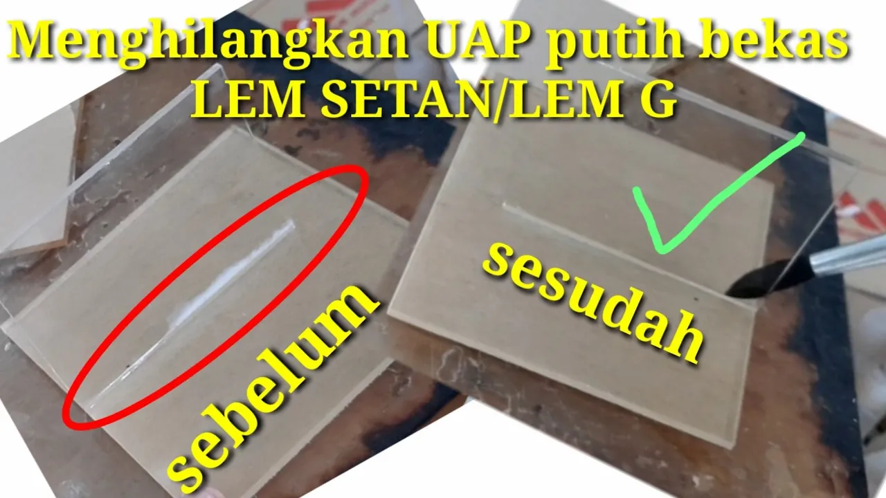 Cara Mengelem Akrilik dengan  mudah - ini langkahnya /easy way of gluing acrylic