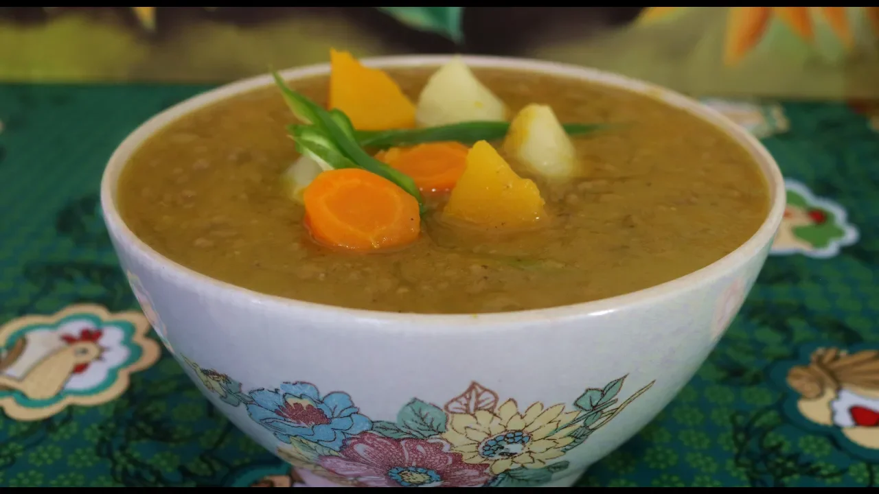 SOPA DE LEGUMES NUTRITIVA MUITO FACIL EM 5 MINUTOS. 