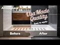 DIY Shower Base Refinishing with ArmoGlaze - Odorless Pour-On and Made in the USA