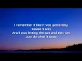 Old Dominion - I Was On a Boat That Day (lyrics)