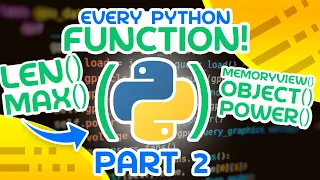 Every Python Function Explained H - Z