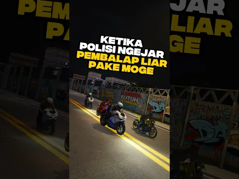 Ketika Polisi Ngejar Pembalap Liar Pake Moge #shorts #gtav