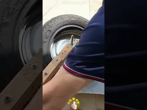 Homemade portable tire mounting & dismounting auxiliary tool ⚙️🛞
