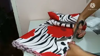 طريقه قص طقم سرير كبير علي طريقه ام فادي 