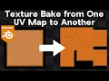 How to Bake Textures from One UV Map to Another in Blender Tutorial