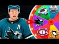 The Wheel Of NHL Teams Builds My Team