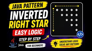 Inverted Right Half Pyramid Pattern in Java