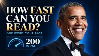 How Fast Can You Read? | Barack Obama