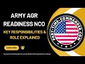 Army AGR Readiness NCO Key Responsibilities Role Explained Army Careers