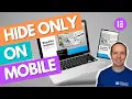 Elementor Hacks Easily Hide Sections on Mobile
