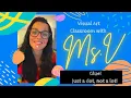 Glue Just a dot not a lot Art with Ms V