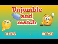 How to Rearrange the word unjumble words with pictures kidslearningplanet
