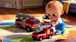 helping cars to the rescue garbage truck fire truck ambulance song nursery rhymes u0026 kids song