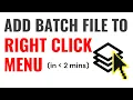 Create Batch File In Right Click save time