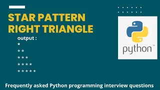 Star Pattern Left Aligned Right Triangle skilltimate
