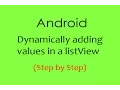 Android adding values using a button in ListView - Tutorial