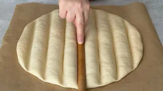 KEŞKE BU YÖNTEMİ DAHA ÖNCE BİLSEYDİM ❗️OKLAVA VARSA ÇOK KOLAY VE HIZLI ÇÖREK TARİFİ