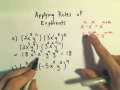 Applying the Rules of Exponents - Basic Examples