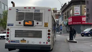 West Farms Depot MTA NYCT Bus New Flyer 2011 C40LF on the Bx21 At 3rd Ave 149 Street