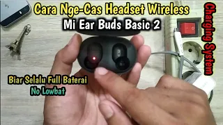 cara nge cas tws mi ear buds basic 2 headset wireless