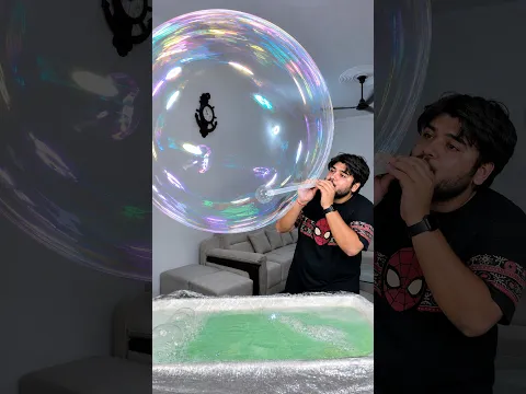 I Made the World’s Biggest Soap Bubble