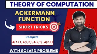 Akermann Function TOC Primitive Recursive Function Short Tricks