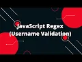 JavaScript Tutorial in Hindi JavaScript Regex Username Validation