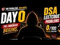 100 LeetCode Problems in 100 Days Day 0 Telugu DSA Placement Journey