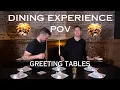 Dining Experience POV Greeting Tables as a Restaurant Server