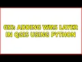 GIS Adding WMS layer in QGIS using Python