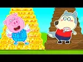 Download Lagu Let's Play Together, Wolfoo! - Wolfoo Makes Pop It Stair | Kids Cartoon | Wolfoo Cartoon For Kids