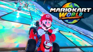 mario kart world new rainbow road full race 4k grand prix mode