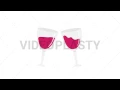 Red Wine Toast Animation MOV GIF