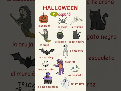 #aprenderespañol Vocabulario de HALLOWEEN 🎃🧙👻