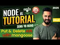 Node JS Tutorial in Hindi Make PUT DELETE REST API with Mongoose