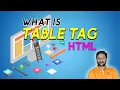 11 HTML Table Tag Web Design Course Learn HTML Tutorial