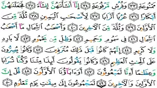 سورة الواقعة تلاوة هادئة و جميلة للقارئ محمد سالم امقيطيف برواية حفص عن عاصم دندنها