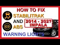 How to Fix ABS and Stabilitrak Warning Error Lights Speed Sensor Wheel Bearing Chevy Impala