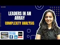 Leaders In An Array Must Do Interview Questions Geeks For Geeks SDE