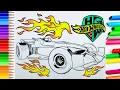 Hot Wheels Car Coloring Page How To Coloring Racing Car Download Print and Coloring with Me