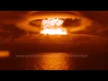 full slow motion sequence of the thermonuclear explosion bravo 15 Mt operation castle 1954