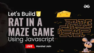 Build Rat in a Maze Game Using JavaScript part - 1 JavaScript Projects Beginner to Advanced