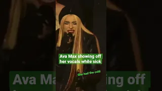 Ava Max S Alone Pt 2 Performance While Sick 